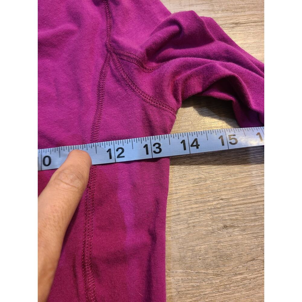 Active by old navy xs women's purple v-neck long sleeve top - Picture 7 of 8